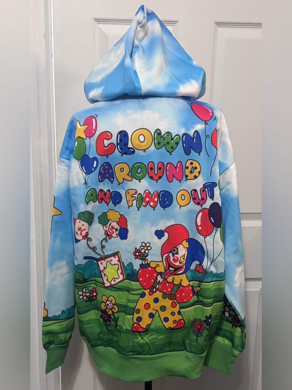 NWT Dolls Kill / Club Exx Clown Around Oversized Hoodie